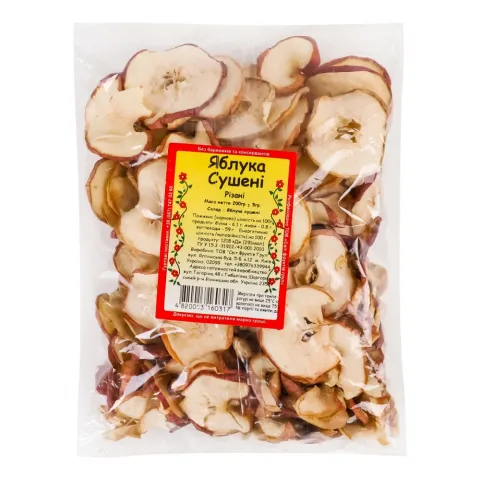 О..Яблука сушені рез. 200 г шт.