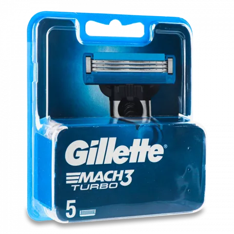 Картридж д/гоління Gillette Мак3 Турбо 4/5 шт.