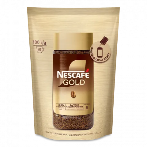 Кава Нескафе Голд 100 г м`як. уп.