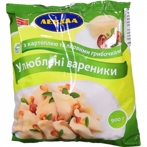 Вареники Левада 900 г З картоплею і грибами