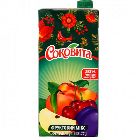 Напій б/алк. Соковита 950 мл Фруктовий мікс