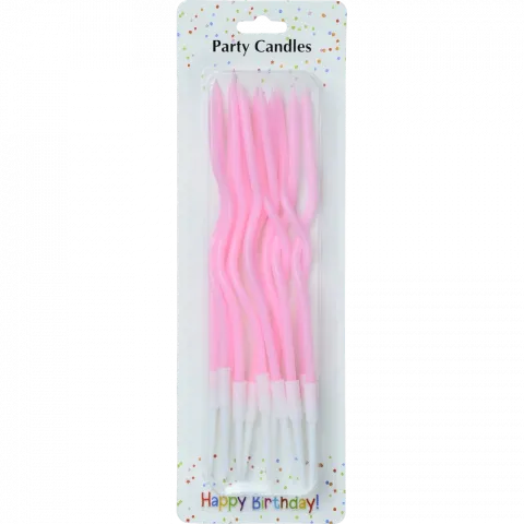 Набір свічок д/т 12 шт хвилясті пастель 6961-9 И728