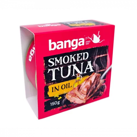 Конс Тунець BANGA 150 г копчений в олії И356 (Латвія)