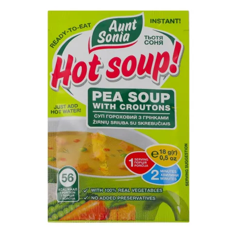 Суп Тетя Соня 18 г Гороховий з грінками