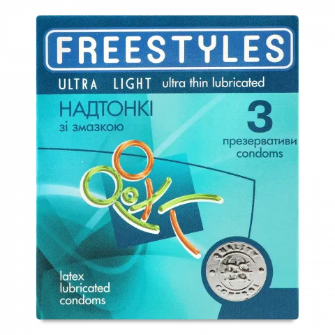 Презервативи Freestyles 3 шт. Ultra light