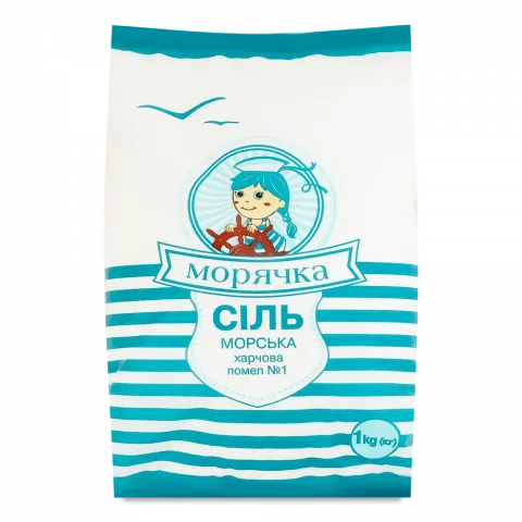 Сіль морська Морячка 1 кг п/е