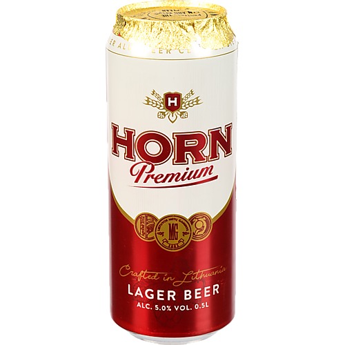 Пиво Horn Premium 0.5л світле фільтрован
