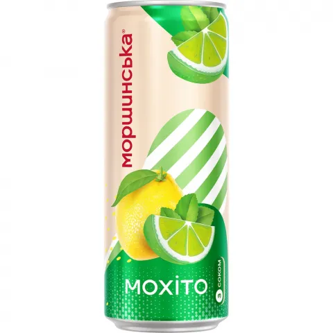 Лимонада Моршинська 0,33 л з/б сл./газ. Мохіто