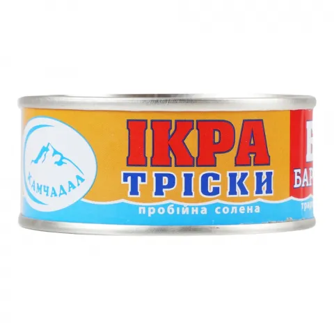 Ікра Тріски пробійна солена Камчадал 80 г з/б