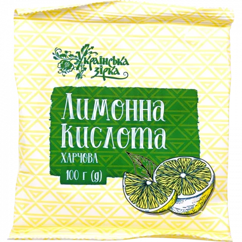 Лимонна кислота Українська зірка 100 г