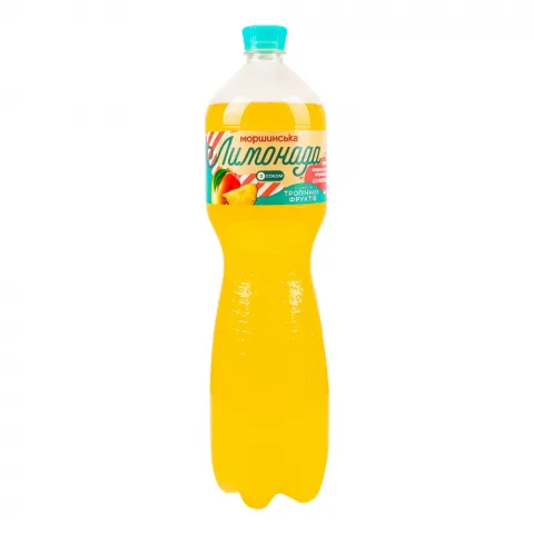 Лимонада Моршинська 1,5 л сл./газ. зі смак. тропічних фруктів