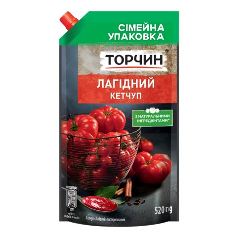 Кетчуп Торчин 520 г д/пак. Лагідний