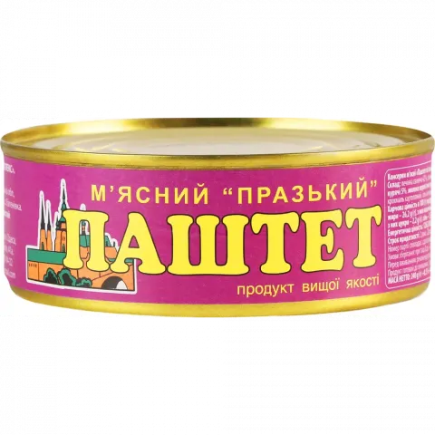 Паштет Празький 240 г з/б м`ясний