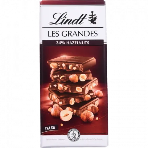 Шок Ліндт Ле Гранд 150 г гіркий з цілим лісов. горіхом (Швейцарія)