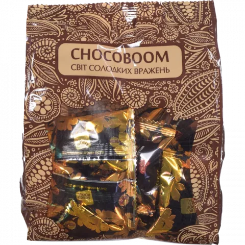 Цукерки Chocoboom 180 г Золоті Каштани з кунжутом