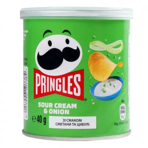 Чипси Pringles 40 г Сметана та цибуля