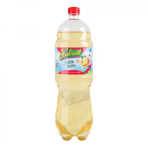 Вода Живчик 1,8 л газ. Яблуко