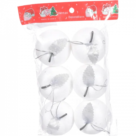 Набір яблук білих 6 шт. SHE18163 (9112) пластик И528