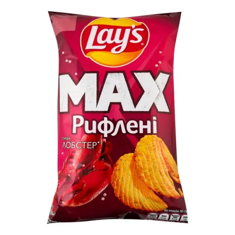 Чипси Lays Max 95 г Лобстер