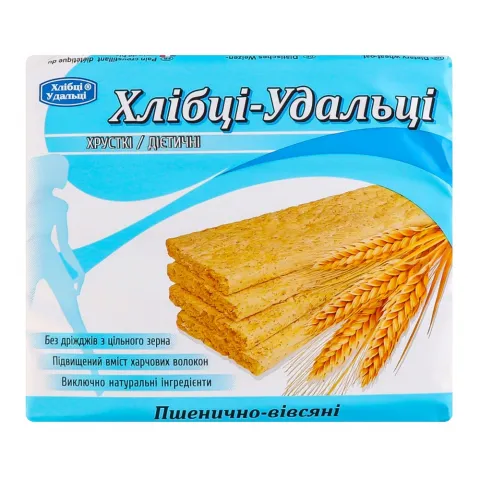 Хлібці Удальці 100 г пшенично-вівсяні