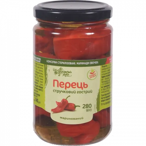 Конс Перець Українська зірка 280 г скл. Гострий