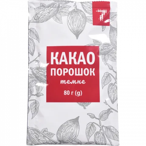 Какао 7` 80 г пак. Темне`