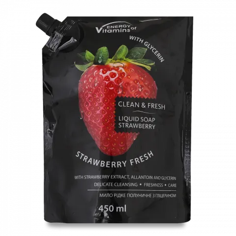 Мило рідке Смачні секрети 450 мл д/пак. Полуниця