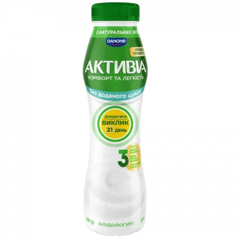 Біфідойогурт Активіа 1,5 260 г Натуральний