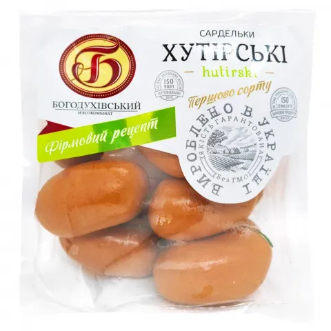 Сардельки БМК Хуторські 1 ґ ваг.