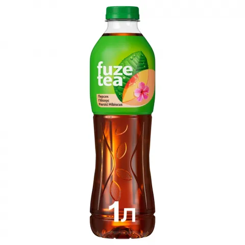 Чай Fuzetea 1 л чорн. Персик та гібіскус