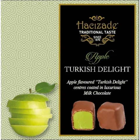 Цукерки HACIZADE 250г ябл. в шоколаді И037 (Туреччина)