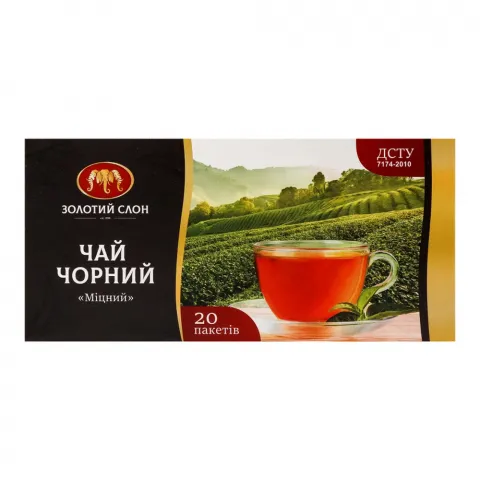 Чай Золотий Слон 20 шт. чорн. Міцний (П)