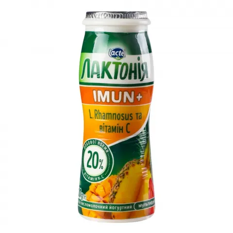 Йогурт Лактонія Імун+ 1,6 100 г Мультифрукт