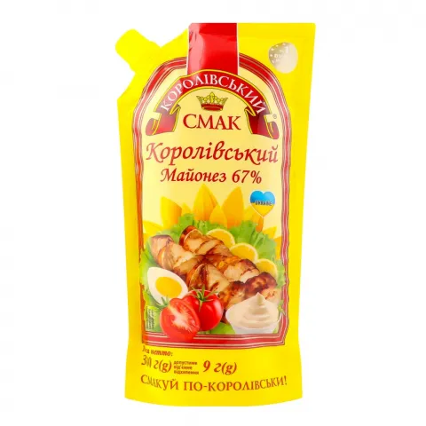 Майонез Королівський смак 300 г д/пак 67