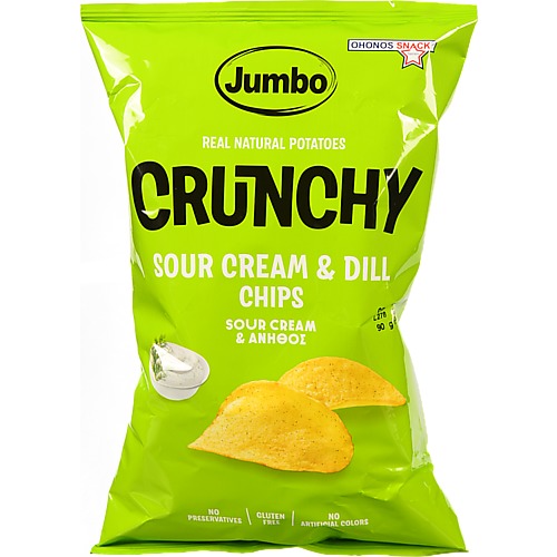 Чіпси Jumbo 90г crunchy сметана кріп