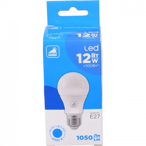 Лампа LED Секретні технології звичайна біла 12 Вт E27 NEW