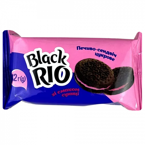 Печ Українська Зірка 42 г Black Rio зі смаком суниці