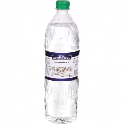 Розчин оцтової кислоти 1 л пл. 9 столовий
