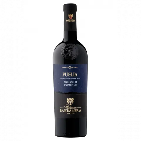 Вино BARBANERA 0,75л червоне сухе 13,5 Примітиво Італія