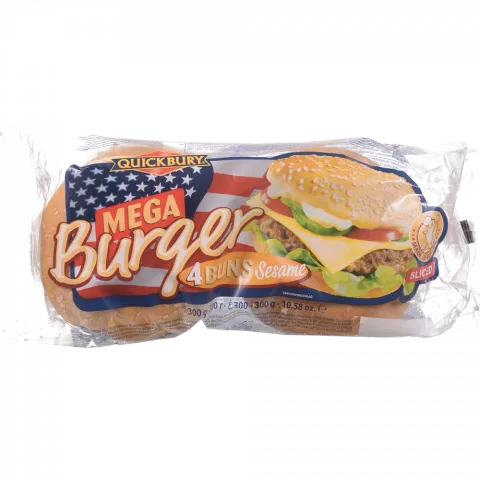Булочка Квікбері 300 г д/бургерів з сезамом (Німеччина)