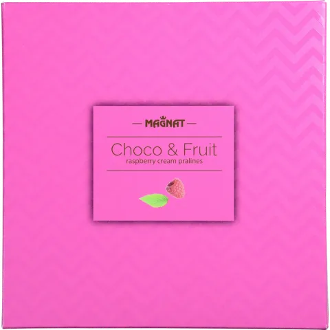 Цукерки MAGNAT 160 г праліне з мол. шок. із малиновою начинкою (Польща)