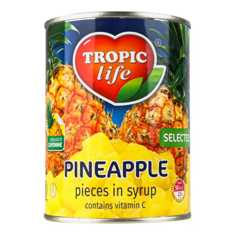 Конс Ананас Тропік Лайф 580 г з/б шматочки