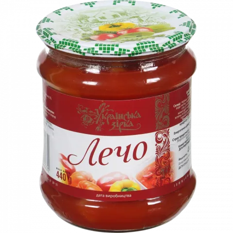 Конс Лечо Українська Зірка 440 г скл. /СКО