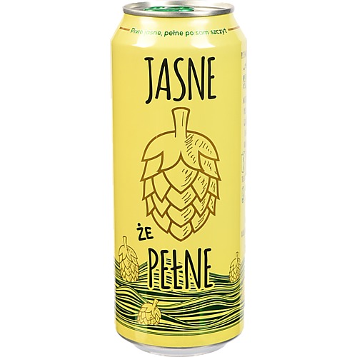 Пиво Jasne Ze Pelne 0.5л  світле фільтро