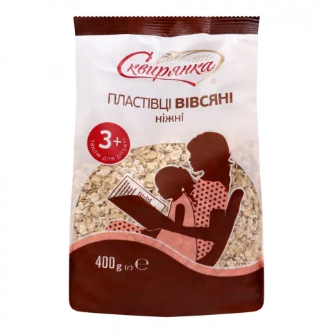 Пластівці Сквирянка 400 г вівсяні, що не потребують варіння ніжні``