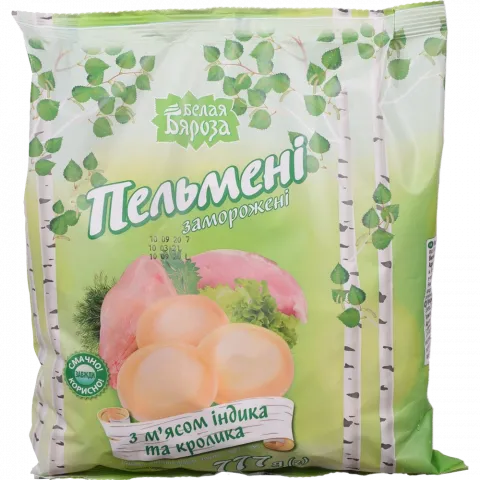 Пельмені Белая Береза 777 г Індичка-кролик