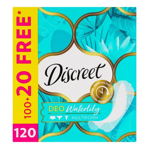 Прокладки щоден. Discreet 120 шт. Deo Waterlily Multiform