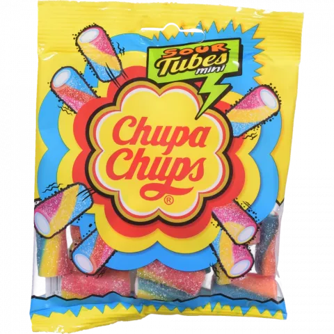 Цукерки Чупа Чупс 70 г Sour Tubes Mini