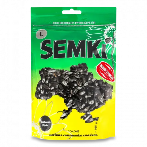 Насіння соняш. Semki 165/180 г д/пак. не чищен. сол.