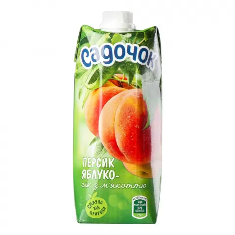 Сік Садочок 0,5 л Персиково-яблучний